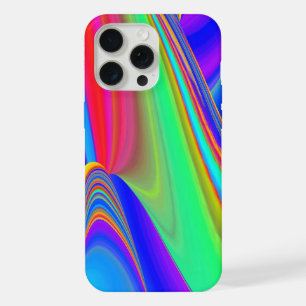 Zomergevoel, Abstracte 3D Rainbowart iPhone 15 Pro Max Case