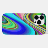 Zomergevoel, Abstracte 3D Rainbowart iPhone Hoesje (Achterkant horizontaal)