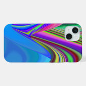 Zomergevoel, Abstracte 3D Rainbowart iPhone Hoesje (Achterkant horizontaal)