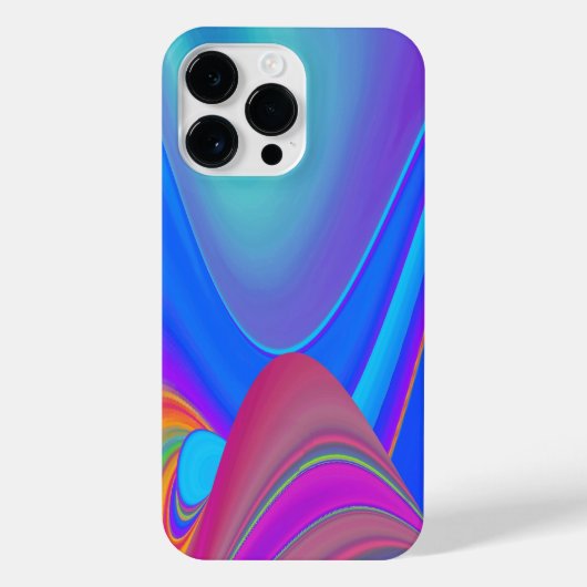 Zomergevoel, Abstracte 3D Rainbowart iPhone Hoesje (Achterkant)