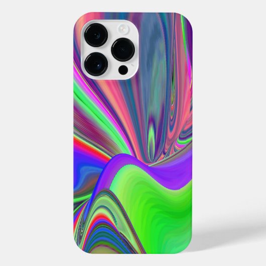 Zomergevoel, Abstracte 3D Rainbowart iPhone Hoesje (Achterkant)