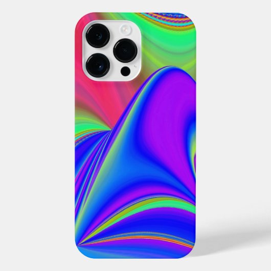 Zomergevoel, Abstracte 3D Rainbowart iPhone Hoesje (Achterkant)