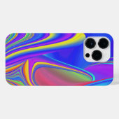 Zomergevoel, Abstracte 3D Rainbowart iPhone Hoesje (Achterkant horizontaal)