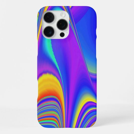 Zomergevoel, Abstracte 3D Rainbowart iPhone Hoesje (Achterkant)