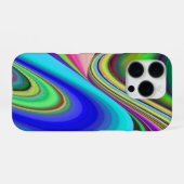 Zomergevoel, Abstracte 3D Rainbowart iPhone Hoesje (Achterkant horizontaal)