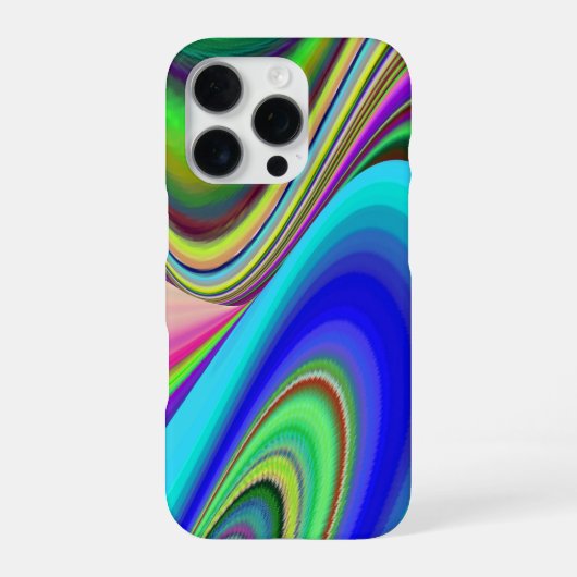 Zomergevoel, Abstracte 3D Rainbowart iPhone Hoesje (Achterkant)