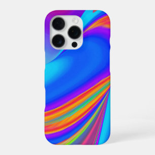 Zomergevoel, Abstracte 3D Rainbowart iPhone 16 Pro Hoesje