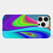 Zomergevoel, Abstracte 3D Rainbowart iPhone Hoesje (Achterkant horizontaal)