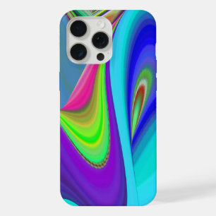 Zomergevoel, Abstracte 3D Rainbowart iPhone 15 Pro Max Case
