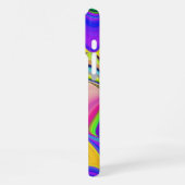 Zomergevoel, Abstracte 3D Rainbowart iPhone Hoesje (Linkerkant)