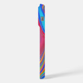 Zomergevoel, Abstracte 3D Rainbowart iPhone Hoesje (Linkerkant)