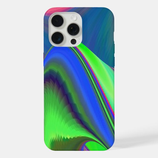Zomergevoel, Abstracte 3D Rainbowart iPhone Hoesje (Achterkant)