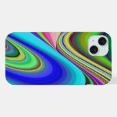 Zomergevoel, Abstracte 3D Rainbowart iPhone Hoesje (Achterkant horizontaal)