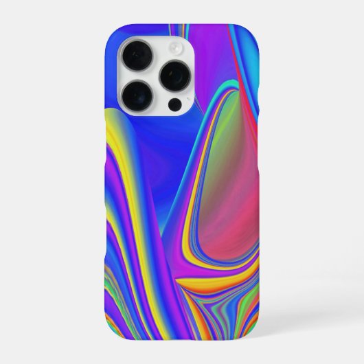 Zomergevoel, Abstracte 3D Rainbowart iPhone Hoesje (Achterkant)