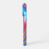 Zomergevoel, Abstracte 3D Rainbowart iPhone Hoesje (Linkerkant)
