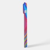 Zomergevoel, Abstracte 3D Rainbowart iPhone Hoesje (Linkerkant)