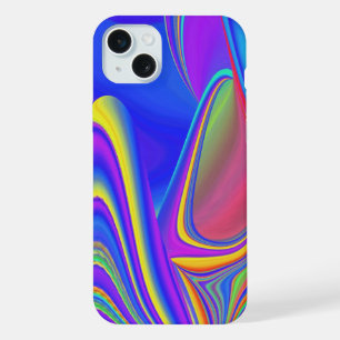 Zomergevoel, Abstracte 3D Rainbowart iPhone 15 Plus Case