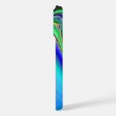 Zomergevoel, Abstracte 3D Rainbowart iPhone Hoesje (Linkerkant)
