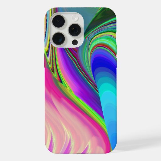 Zomergevoel, Abstracte 3D Rainbowart iPhone Hoesje (Achterkant)