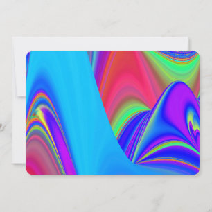 Zomergevoel, Abstracte 3D Rainbowart Kaart