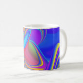 Zomergevoel, Abstracte 3D Rainbowart Koffiemok (Voorkant rechts)