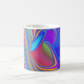Zomergevoel, Abstracte 3D Rainbowart Koffiemok (Center)