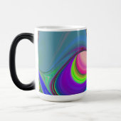 Zomergevoel, Abstracte 3D Rainbowart Magische Mok (Links)