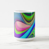 Zomergevoel, Abstracte 3D Rainbowart Magische Mok (Midden)