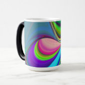 Zomergevoel, Abstracte 3D Rainbowart Magische Mok (Voorkant links)