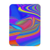 Zomergevoel, Abstracte 3D Rainbowart Magneet (Verticaal)