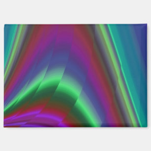 Zomergevoel, Abstracte 3D Rainbowart Magneet