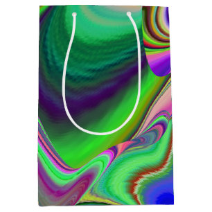 Zomergevoel, Abstracte 3D Rainbowart Medium Cadeauzakje