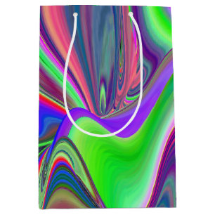 Zomergevoel, Abstracte 3D Rainbowart Medium Cadeauzakje
