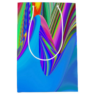 Zomergevoel, Abstracte 3D Rainbowart Medium Cadeauzakje