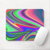 Zomergevoel, Abstracte 3D Rainbowart Muismat (Met muis)