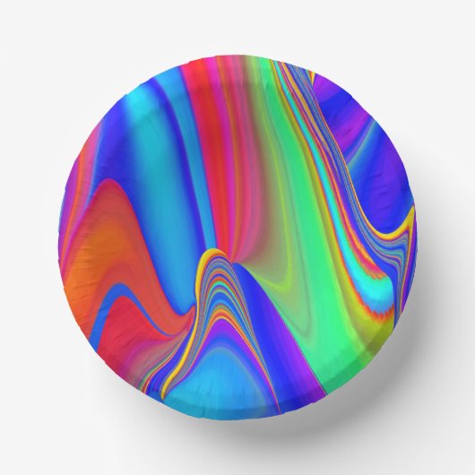Zomergevoel, Abstracte 3D Rainbowart Papieren Kommen (Voorkant)