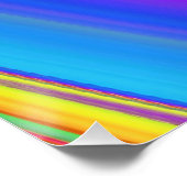 Zomergevoel, Abstracte 3D Rainbowart Perfect Poster (Hoek)
