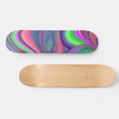 Zomergevoel, Abstracte 3D Rainbowart Persoonlijk Skateboard (Horizontaal)