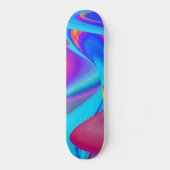 Zomergevoel, Abstracte 3D Rainbowart Persoonlijk Skateboard (Voorkant)