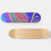 Zomergevoel, Abstracte 3D Rainbowart Persoonlijk Skateboard (Horizontaal)