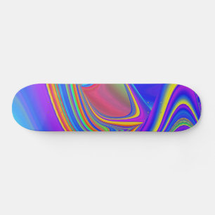 Zomergevoel, Abstracte 3D Rainbowart Persoonlijk Skateboard