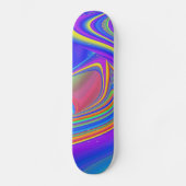 Zomergevoel, Abstracte 3D Rainbowart Persoonlijk Skateboard (Voorkant)