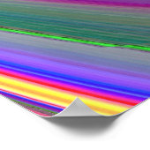 Zomergevoel, Abstracte 3D Rainbowart Poster (Hoek)