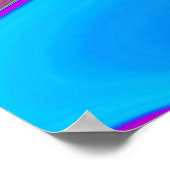 Zomergevoel, Abstracte 3D Rainbowart Poster (Hoek)