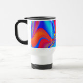 Zomergevoel, Abstracte 3D Rainbowart Reisbeker (Links)