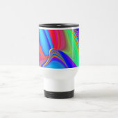 Zomergevoel, Abstracte 3D Rainbowart Reisbeker (Center)