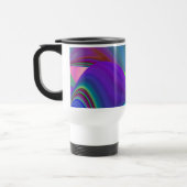 Zomergevoel, Abstracte 3D Rainbowart Reisbeker (Links)