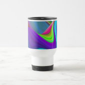 Zomergevoel, Abstracte 3D Rainbowart Reisbeker (Center)