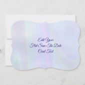 Zomergevoel, Abstracte 3D Rainbowart Save The Date (Achterkant)