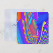 Zomergevoel, Abstracte 3D Rainbowart Save The Date (Voorkant / Achterkant)